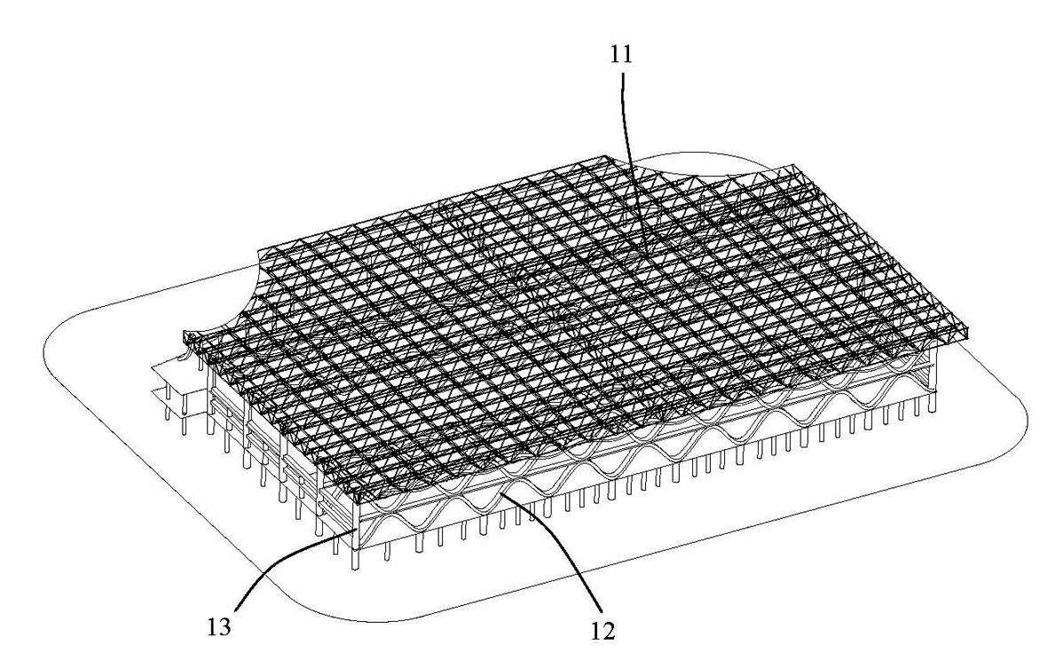 Partition direct hoisting construction method for hyperboloidal welded ball net rack