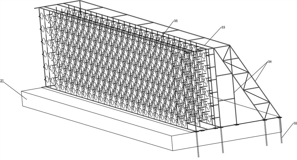 Overflow dam flood discharge underflow flushing preventing energy dissipation wall