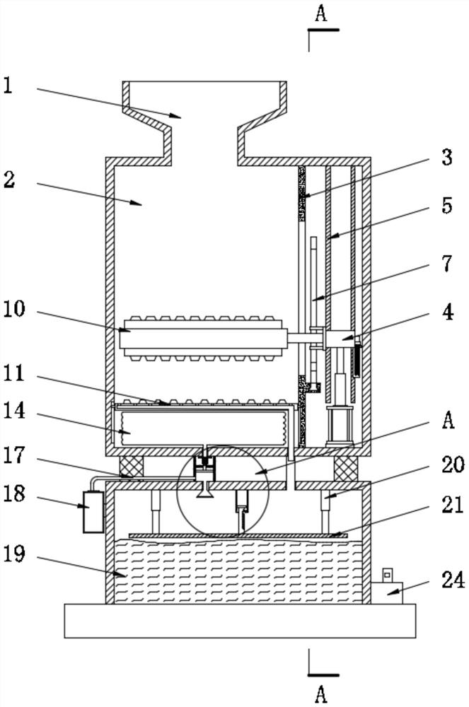 Urban management garbage solid-liquid separation device