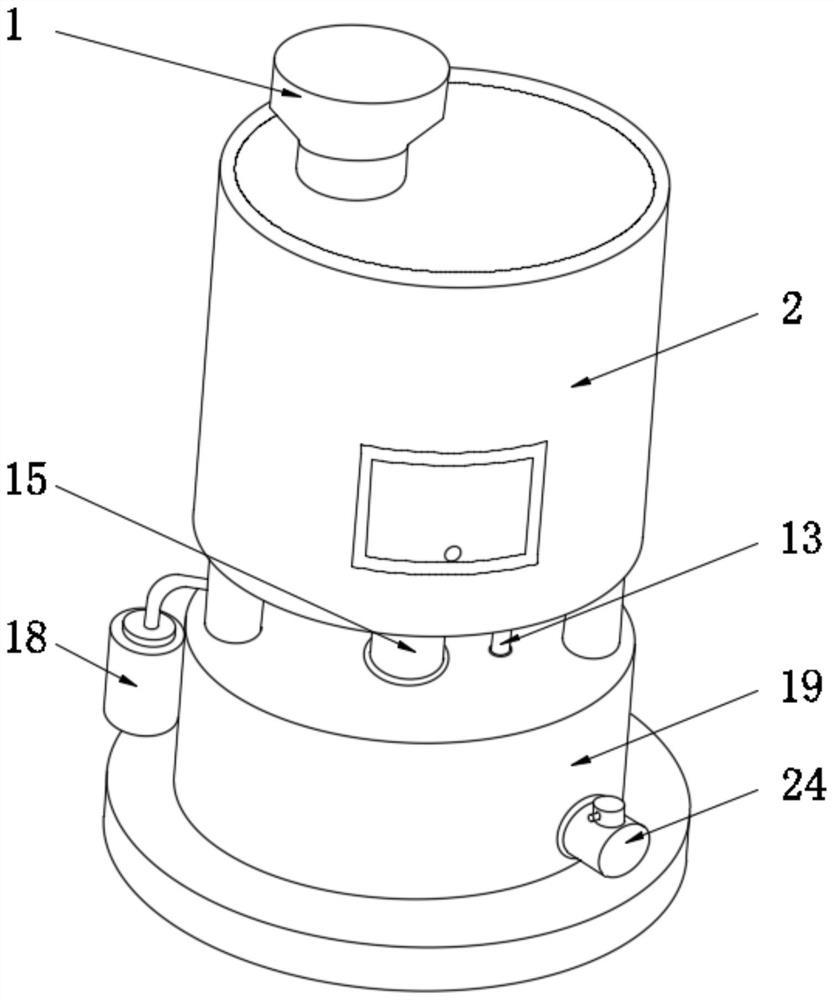 Urban management garbage solid-liquid separation device