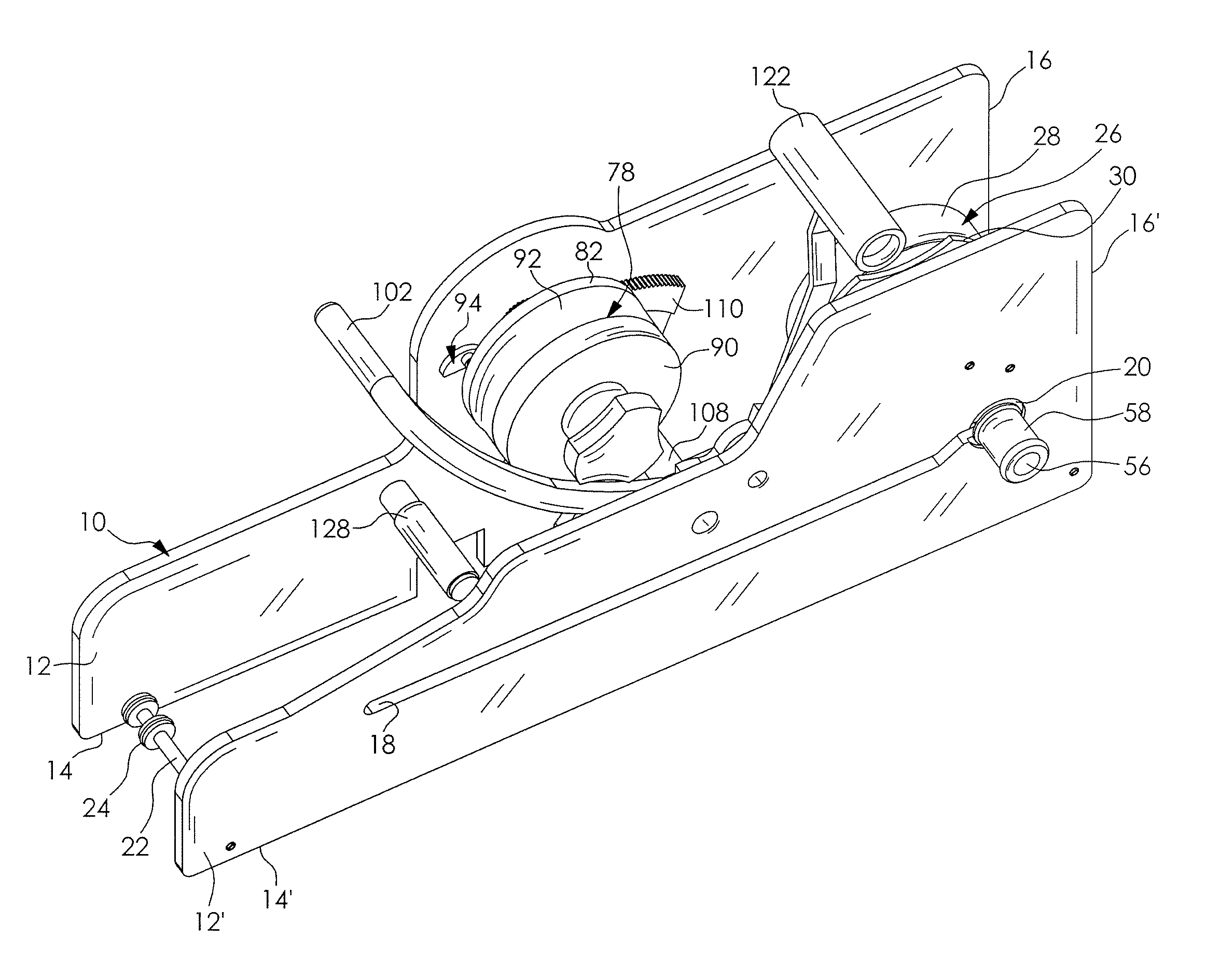 Device for testing the adhesion of a coating to a substrate and method of using same