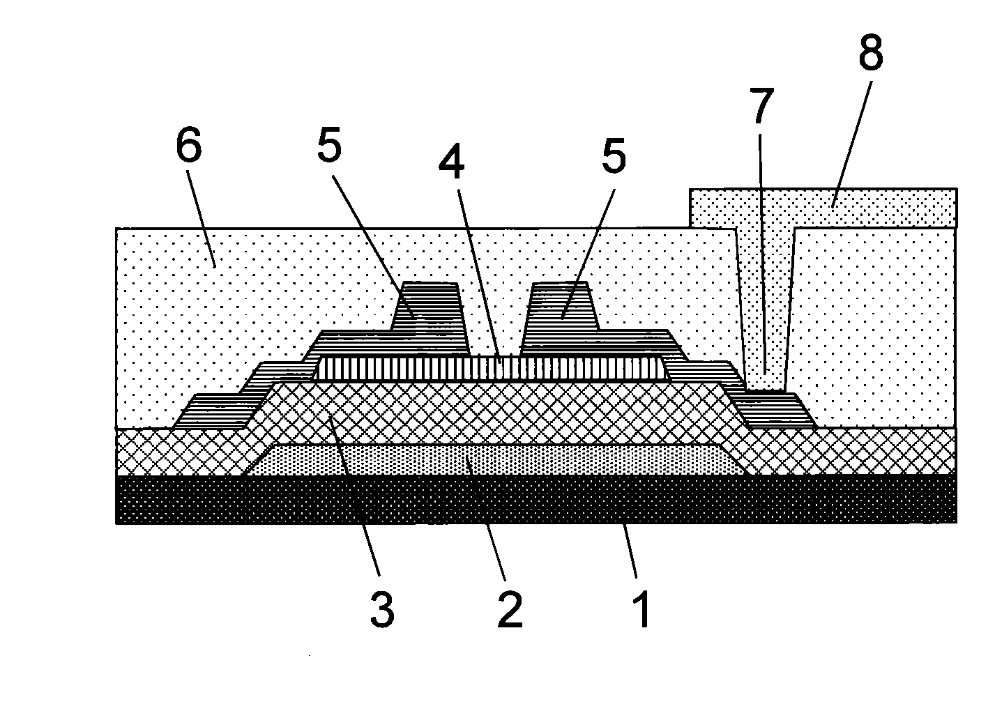 Oxide for semiconductor layer in thin film transistor, thin film transistor, display device, and sputtering target