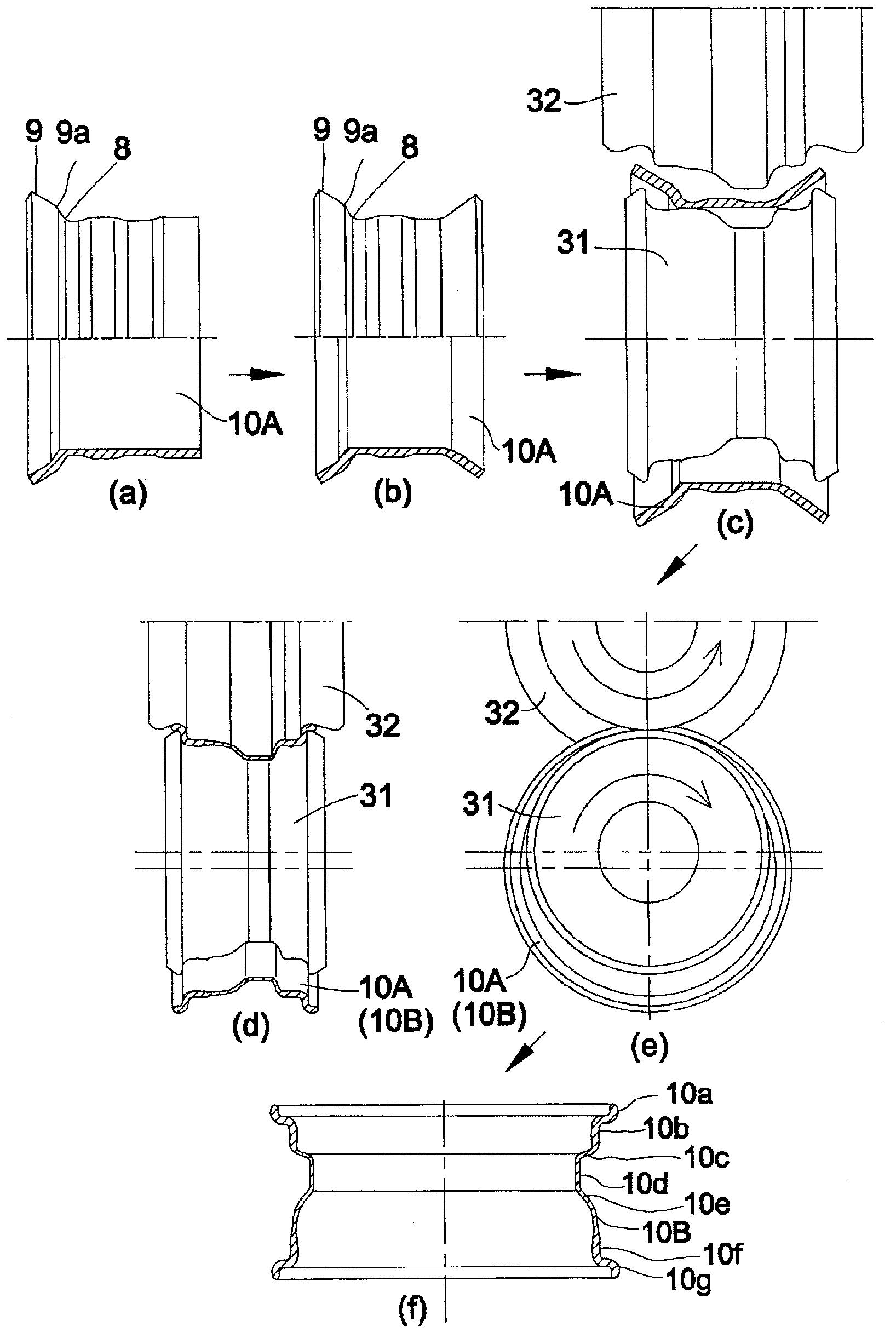 Method for manufacturing wheel rim for vehicle