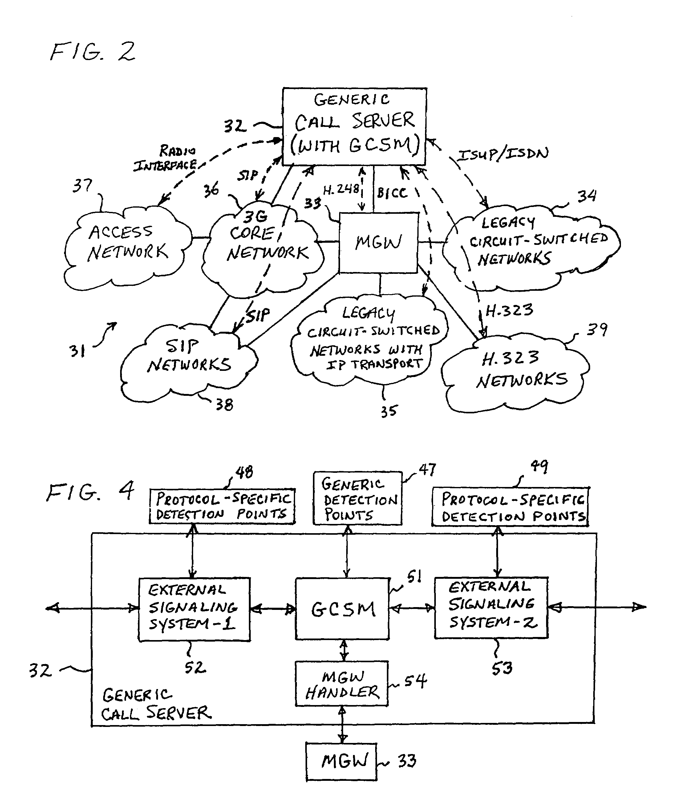 Generic call server and method of converting signaling protocols
