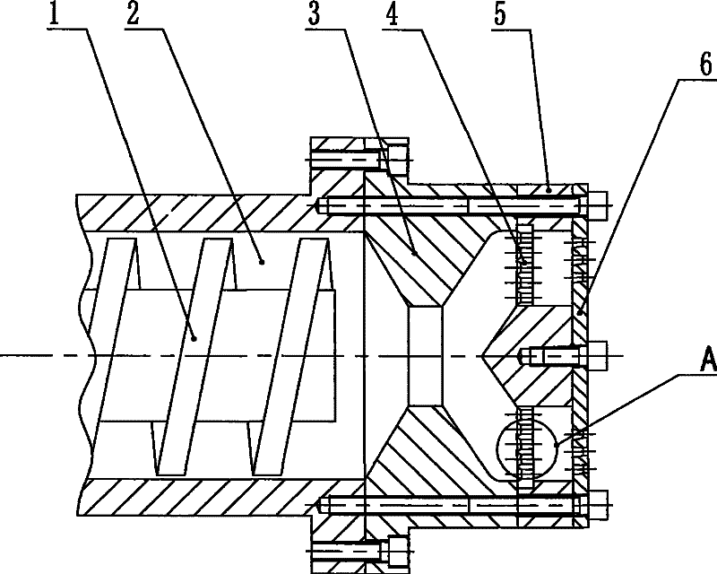 Extrusion pressing puffing apparatus capable of removing fibre in materials