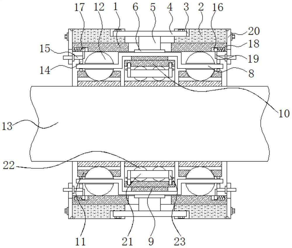 Pipeline pump water lubrication thrust bearing