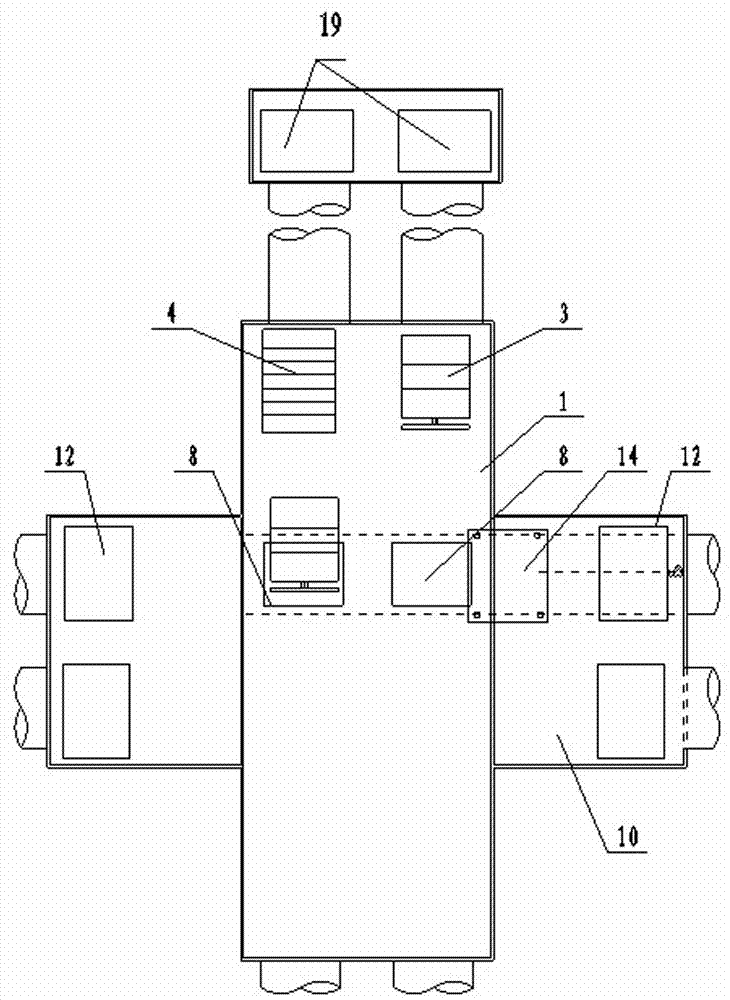 Method for disassembling, lifting and transferring closed type station shield to transferring line to be hoisted out