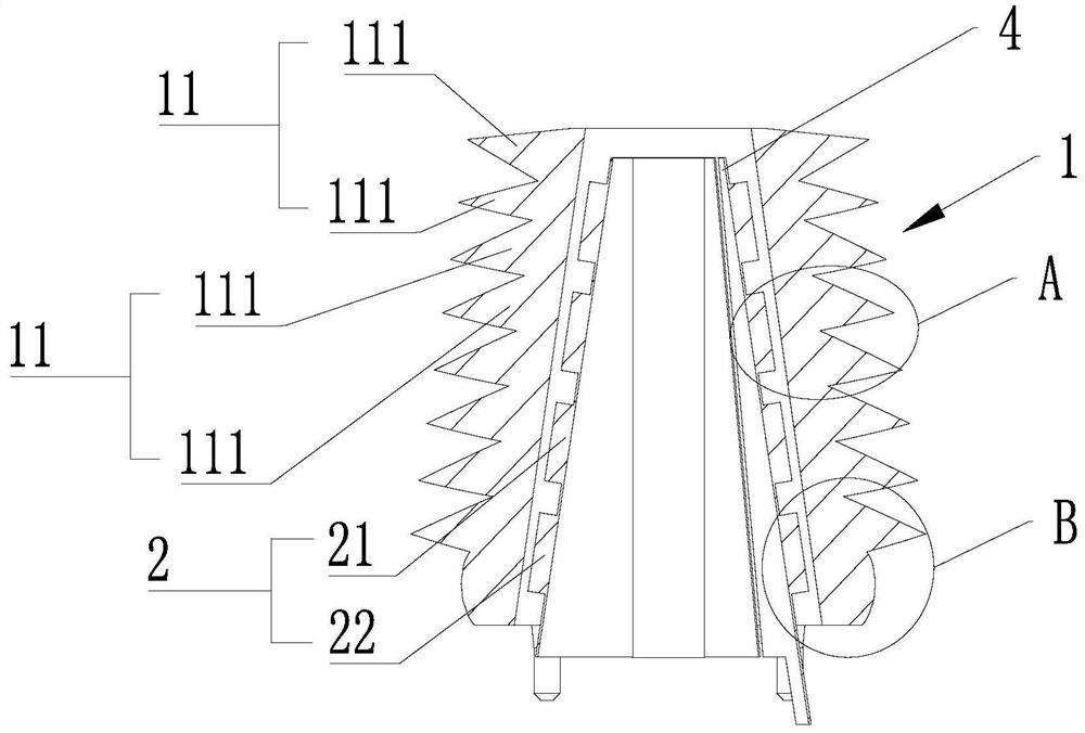 Sharp bulb light guide column