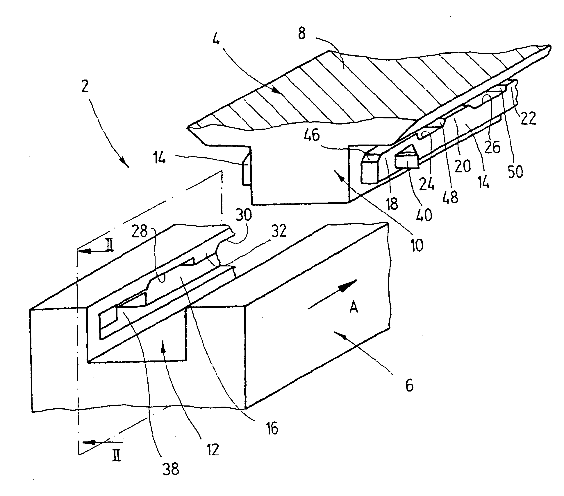 Device for locking an electrical device to an accessory part