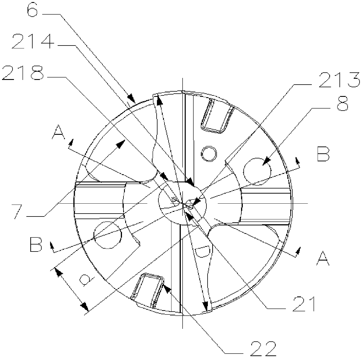 Hole-machining tool with independent drill tip in center