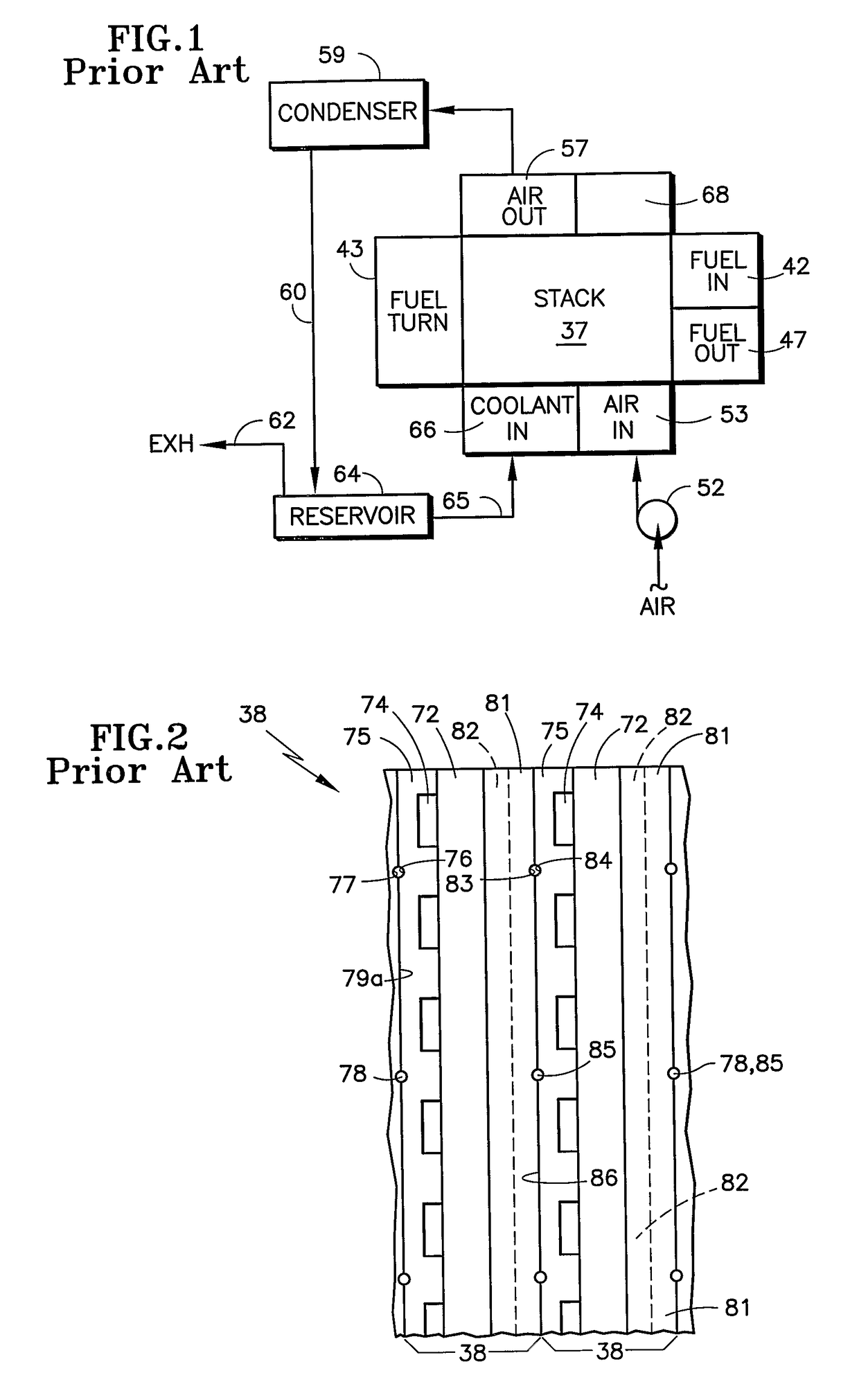 Circulation of gas-entrained fuel cell coolant