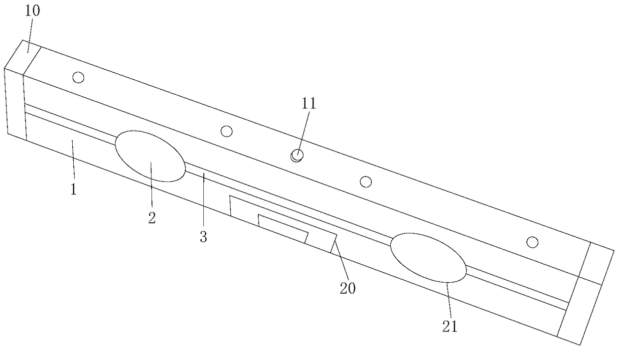 Inclination-based floor tile hitting level gauge