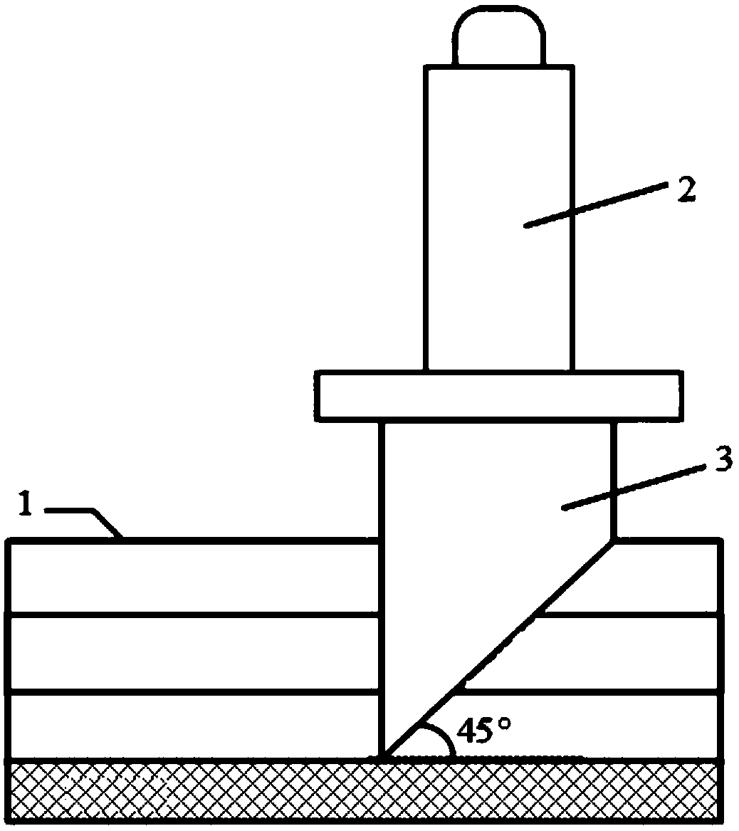Method for preparing concave mirror on optical waveguide