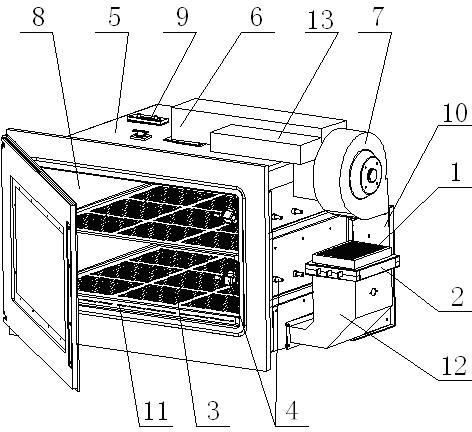 Low-temperature drying cabinet and drying method thereof