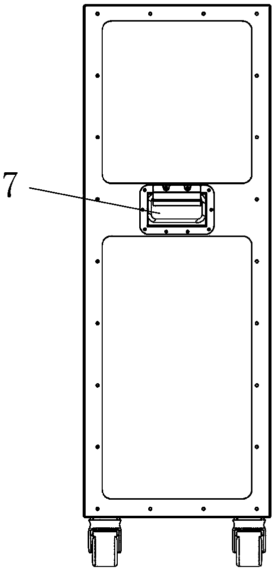 RFID-based city check-in baggage container and baggage loading and unloading method thereof