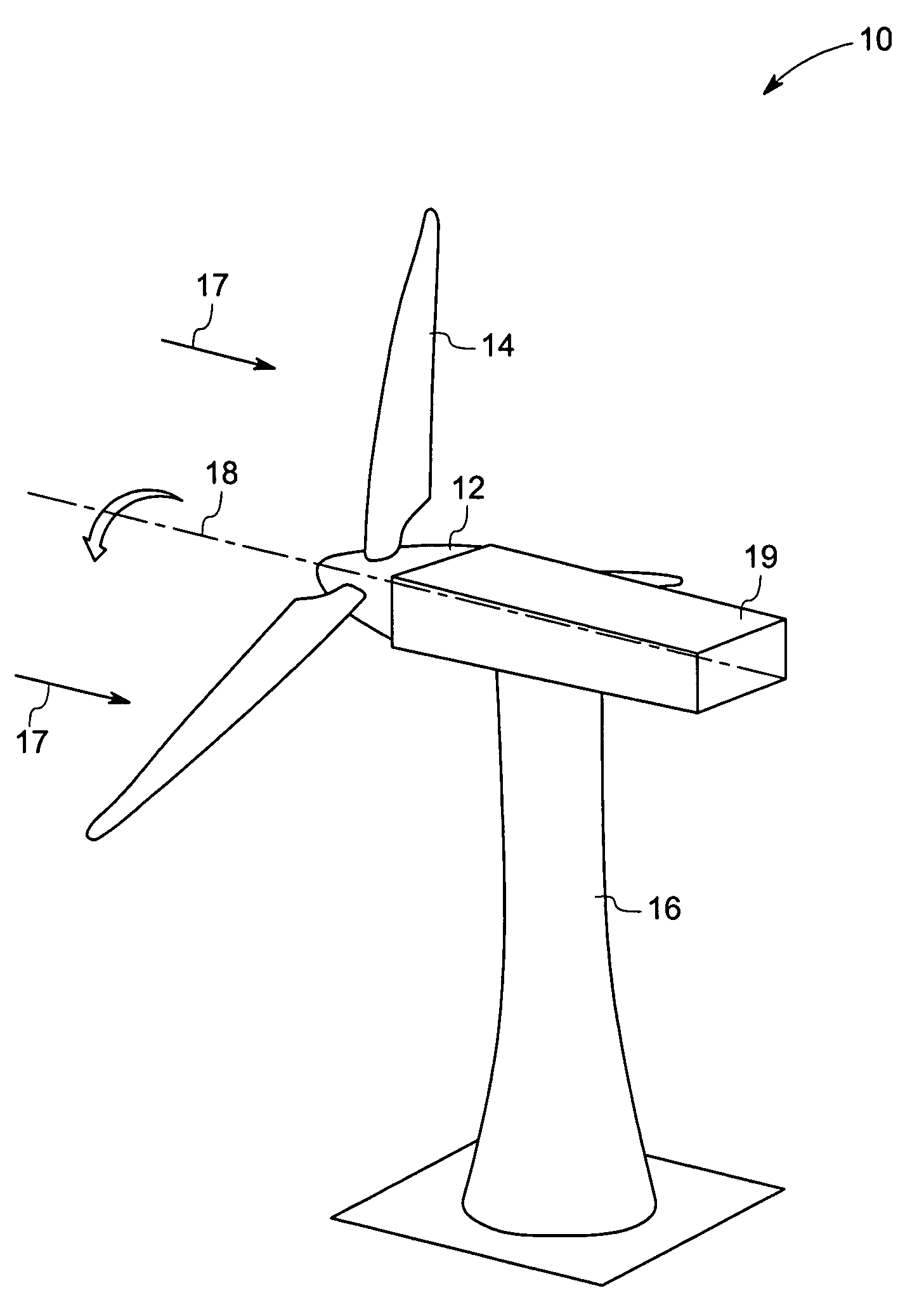 System and method for passive load attenuation in a wind turbine