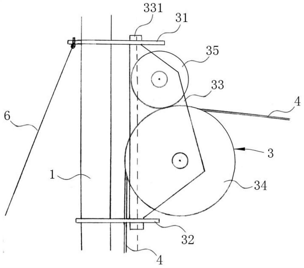 Three-dimensional rope transportation system and application method thereof