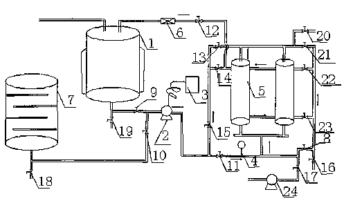 Biological enzyme purification separating device