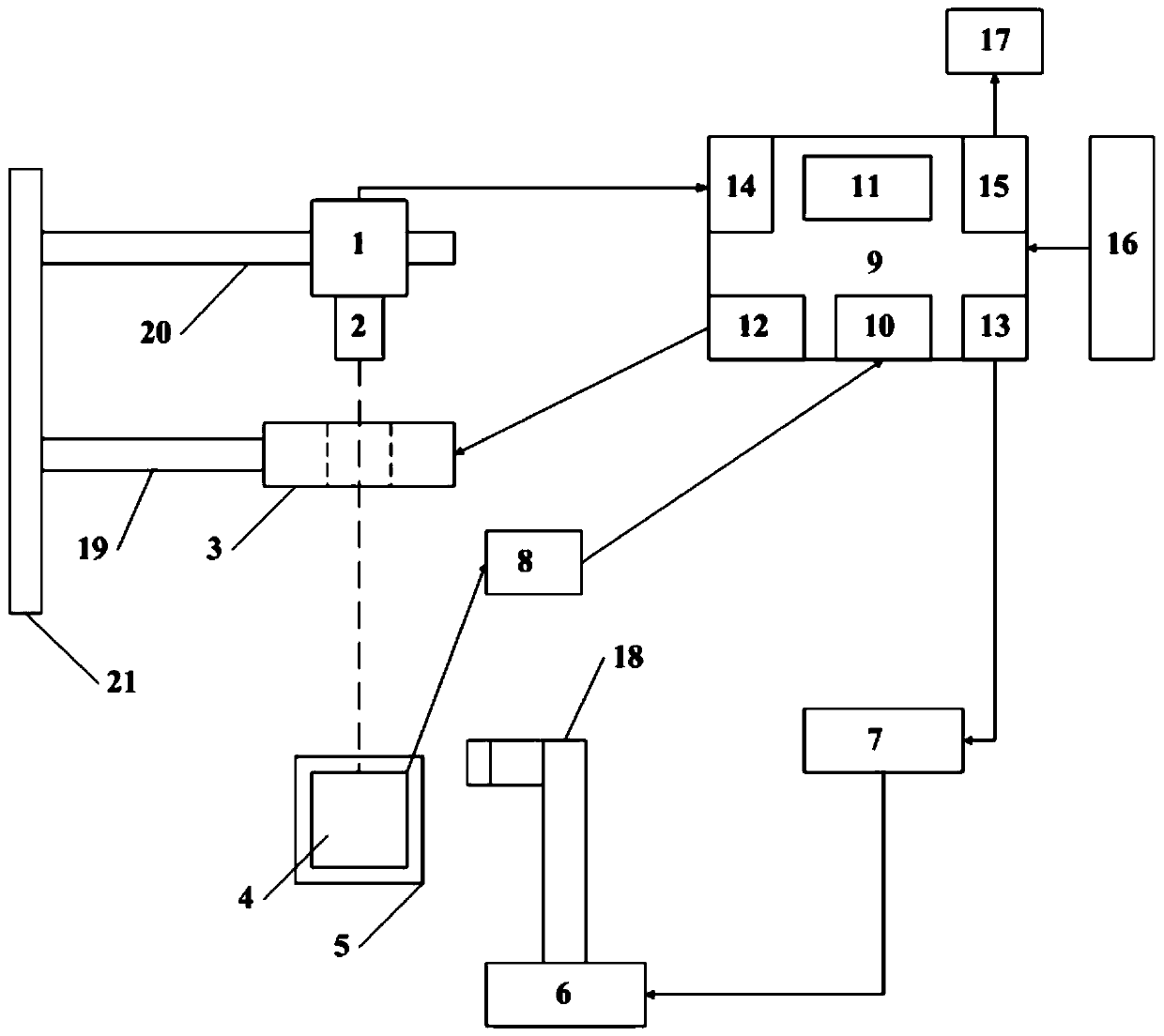 A laser engraving defect visual detection system and method