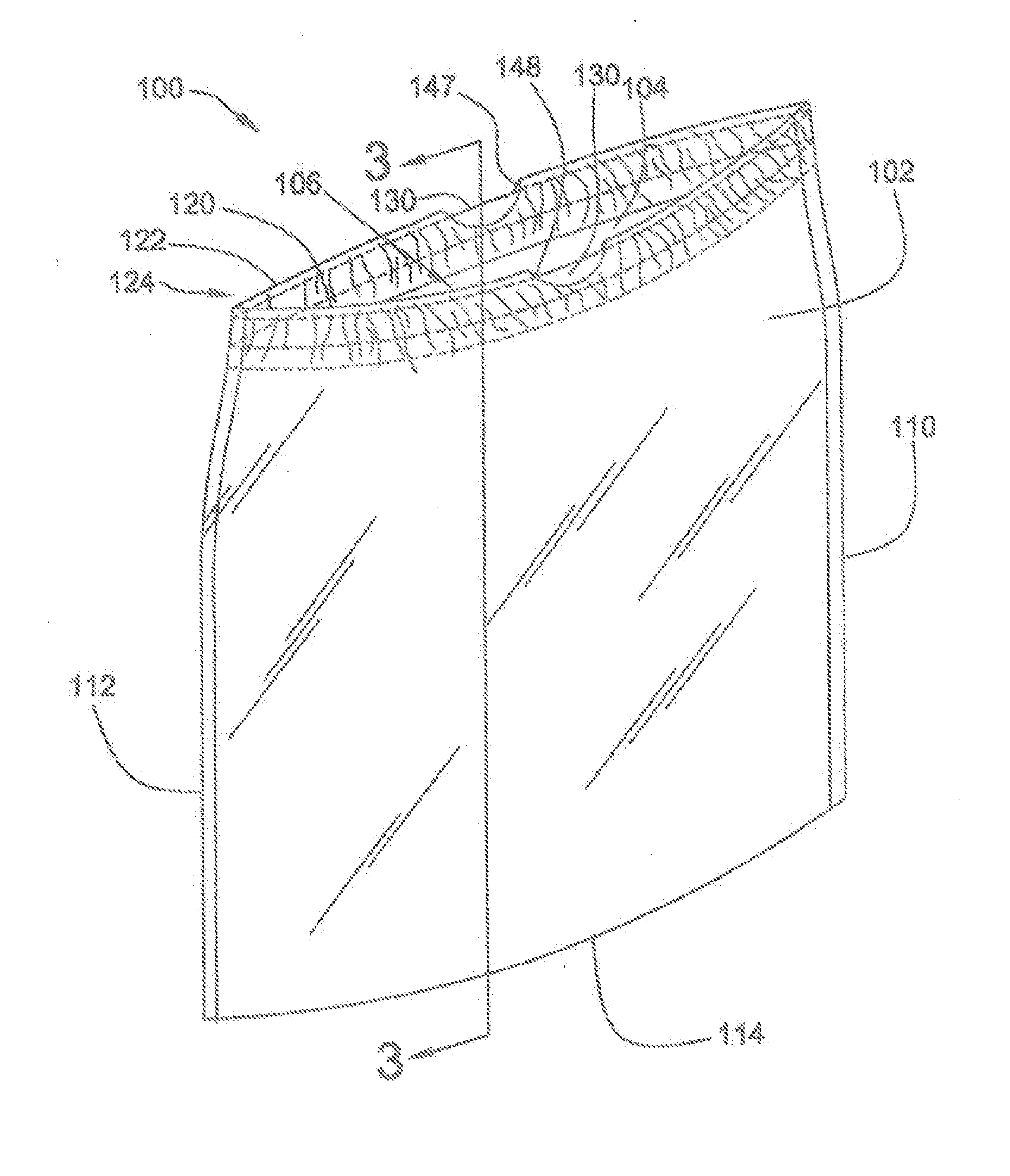 Draw tape bag with side seal attached elastic strip