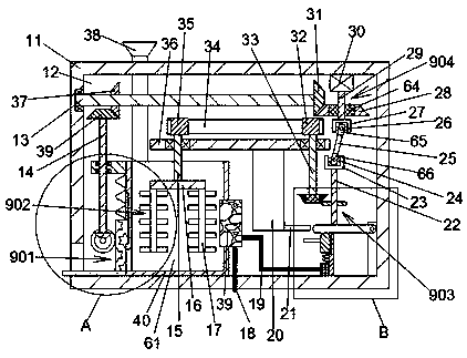 Hot pot seasoning making device capable of adjusting stirring speed based on semiconductor