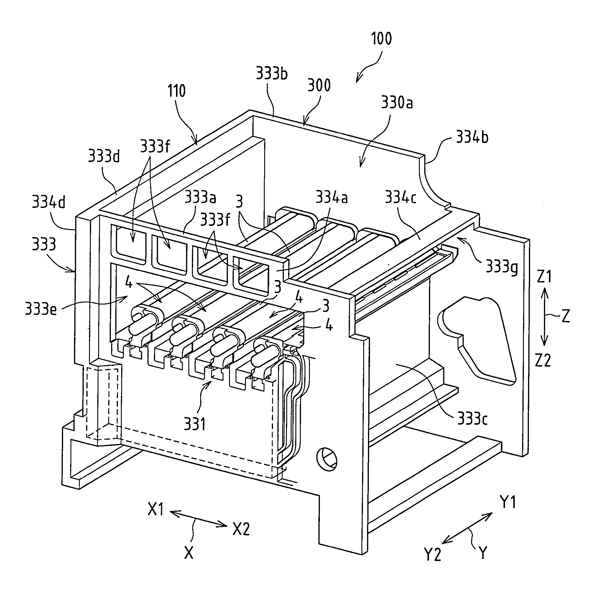 Image forming apparatus with resin frame and method for molding the resin frame