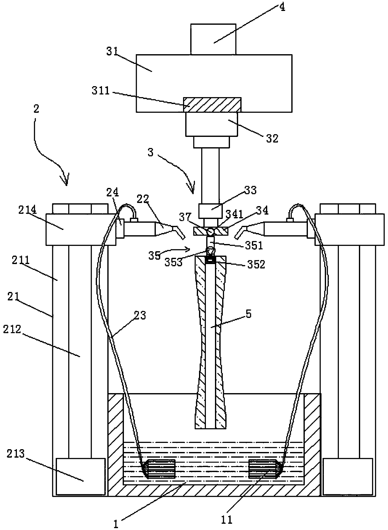 Automatic glazing device for porcelain insulator