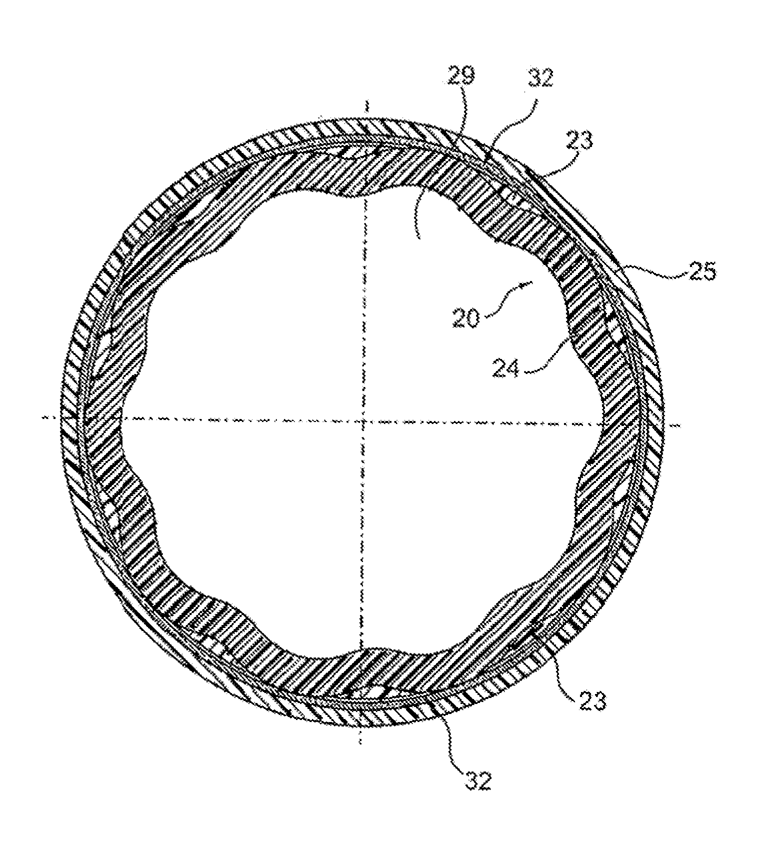Shaft of a gas-turbine engine, in particular a radial shaft or a shaft arranged at an angle to the machine axis