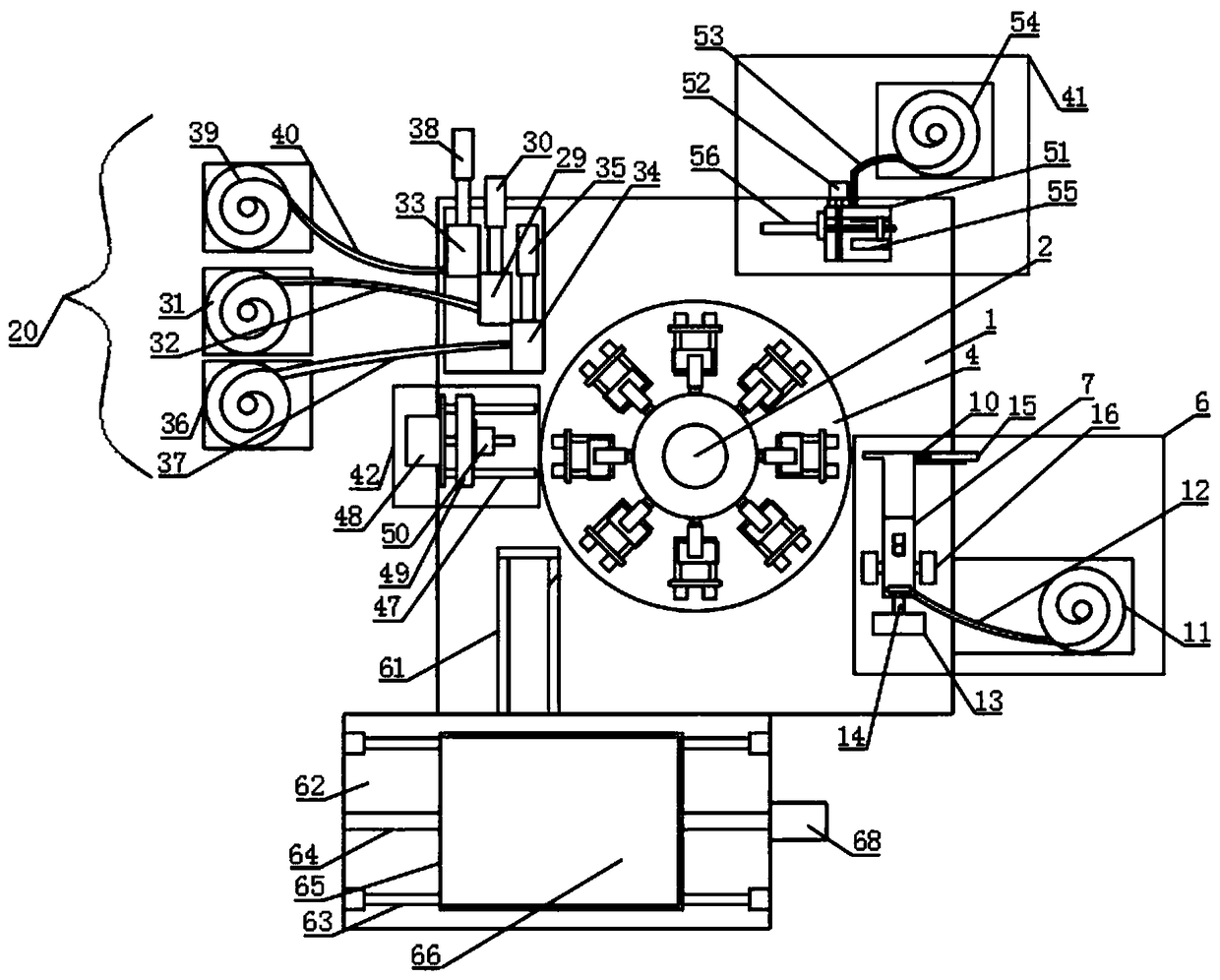 Efficient lock body and spring bolt assembling device