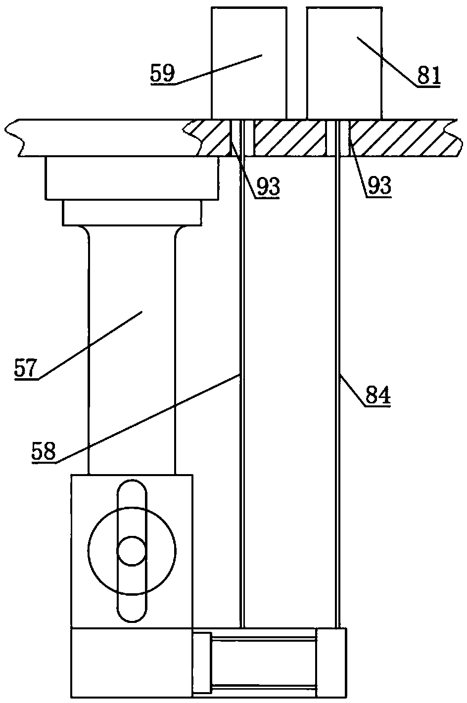 Efficient lock body and spring bolt assembling device