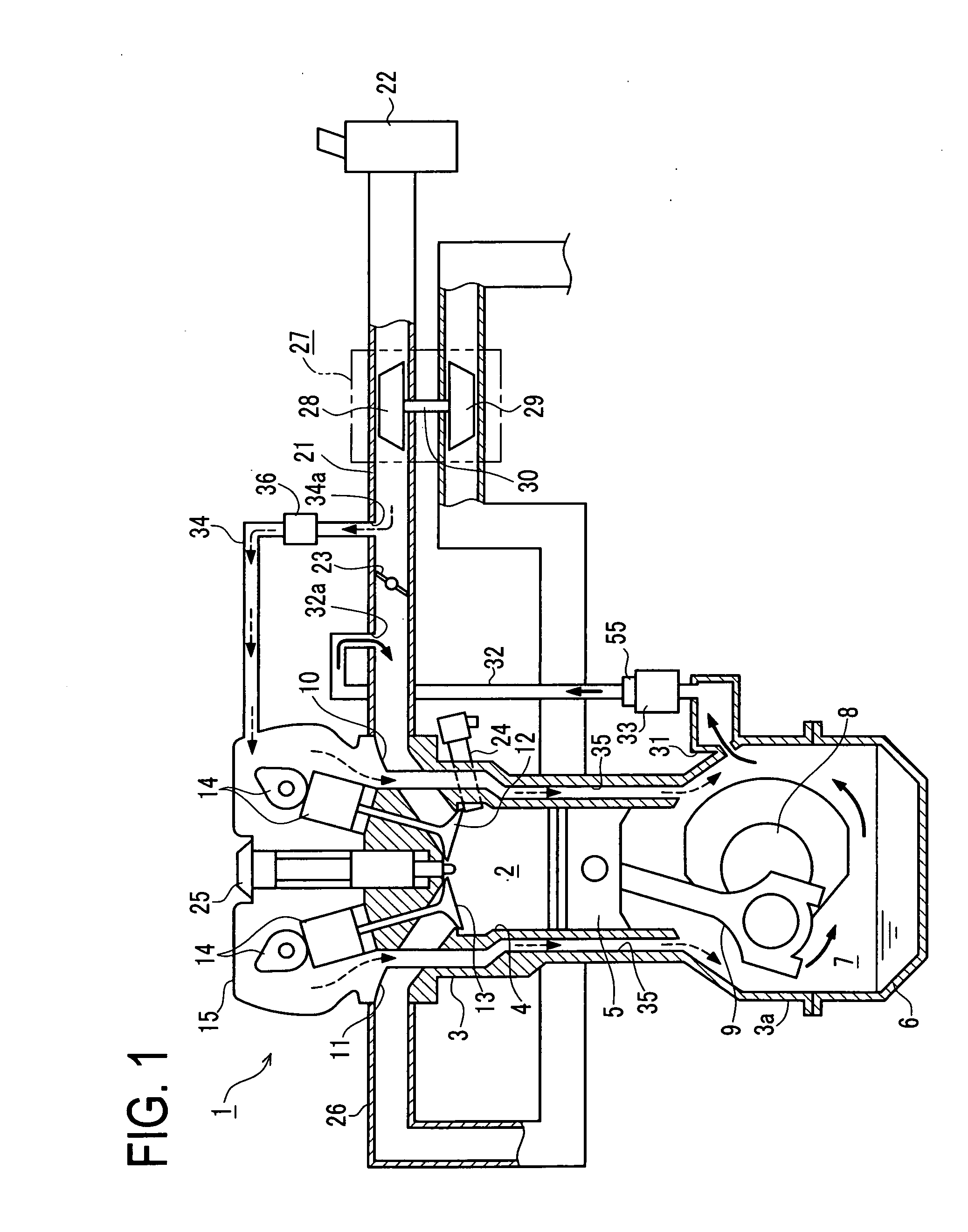 Engine blow-by gas returning apparatus