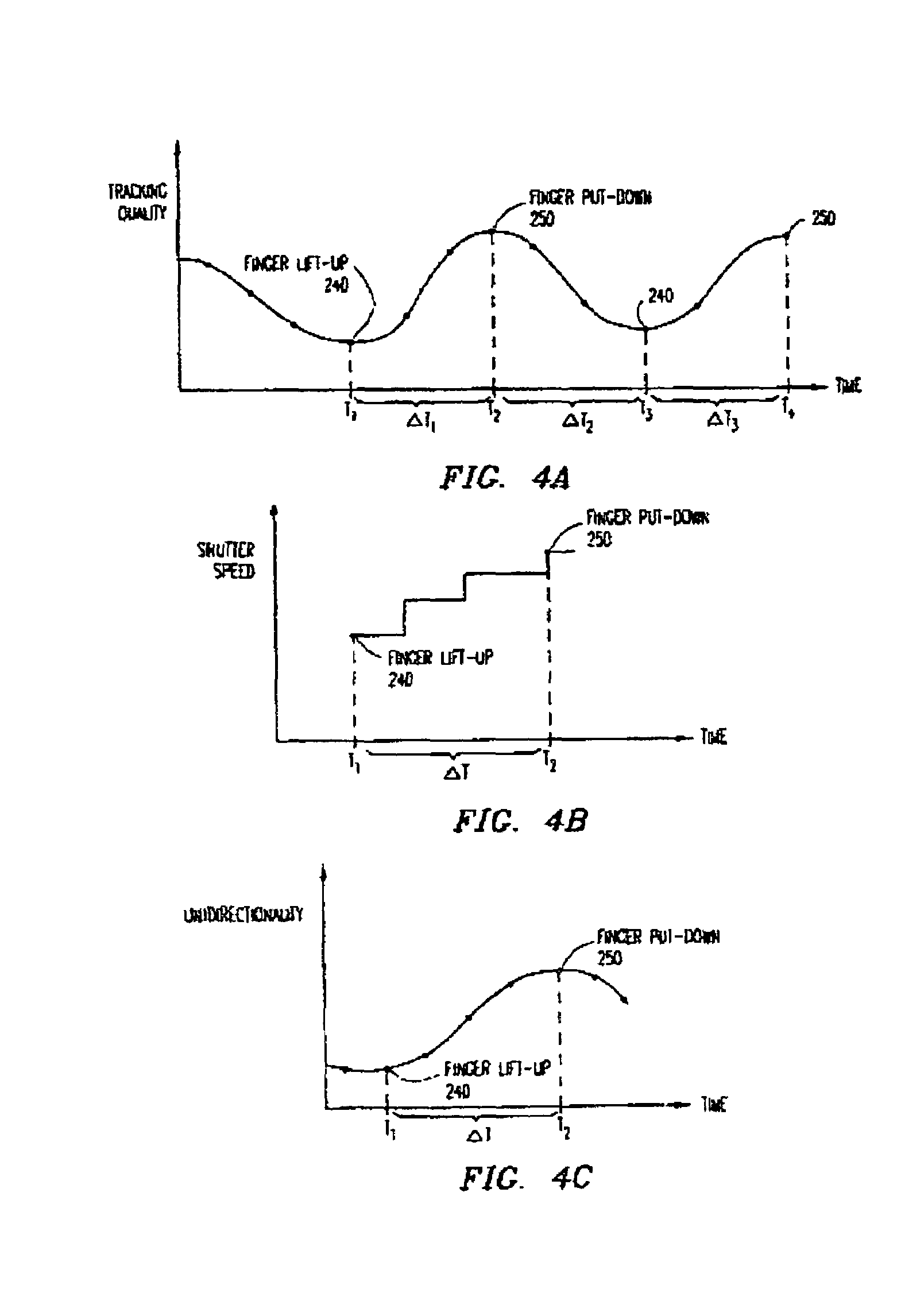 System and method for optically detecting a click event