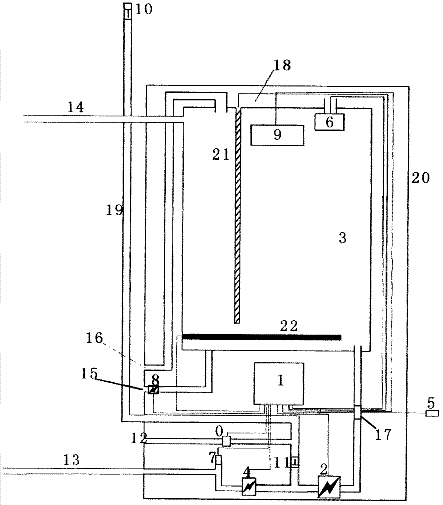 Indoor unit of split type solar water heater