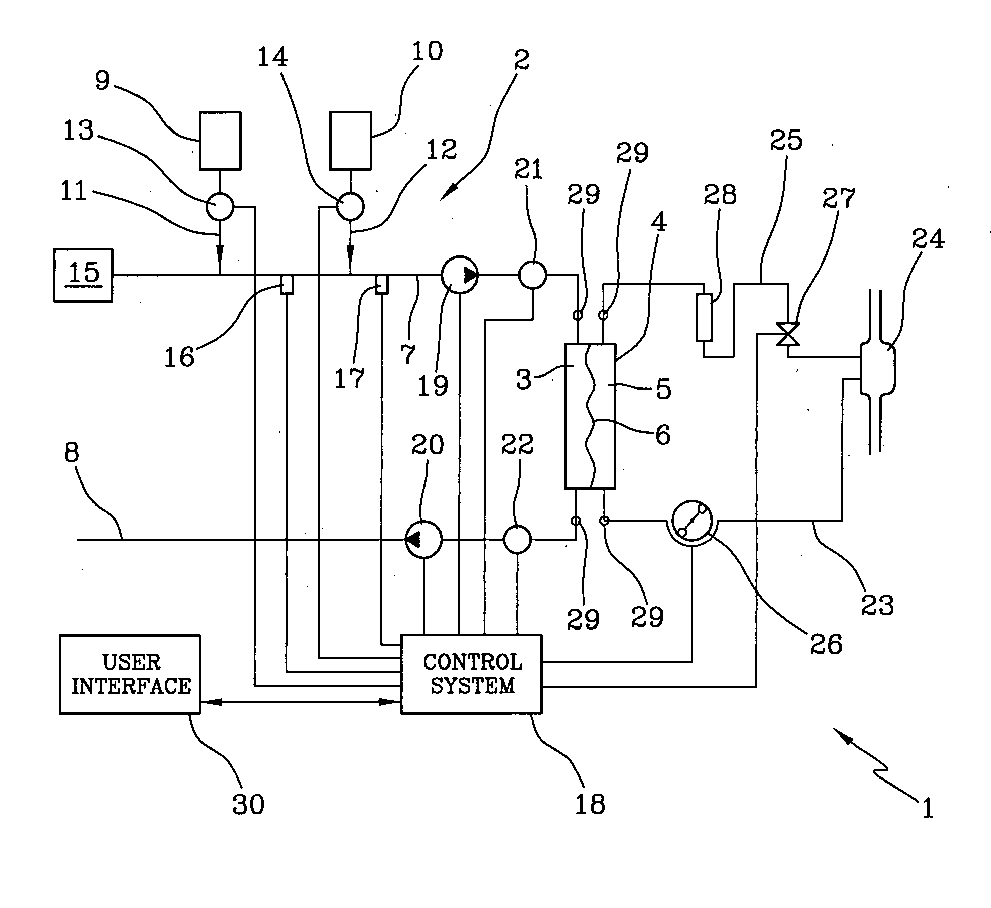 Medical apparatus with improved user interface