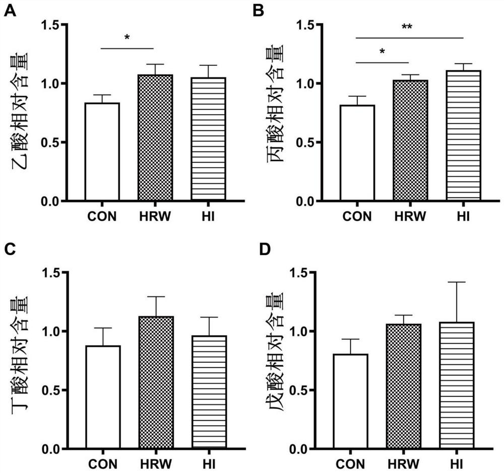 Application of hydrogen molecules in preparation of medicine or food for regulating intestinal flora