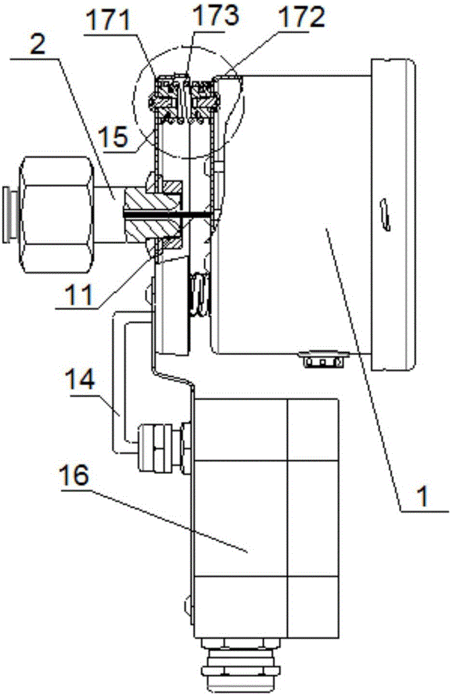 Spring absorber and vibration-resistant sulfur hexafluoride gas density relay