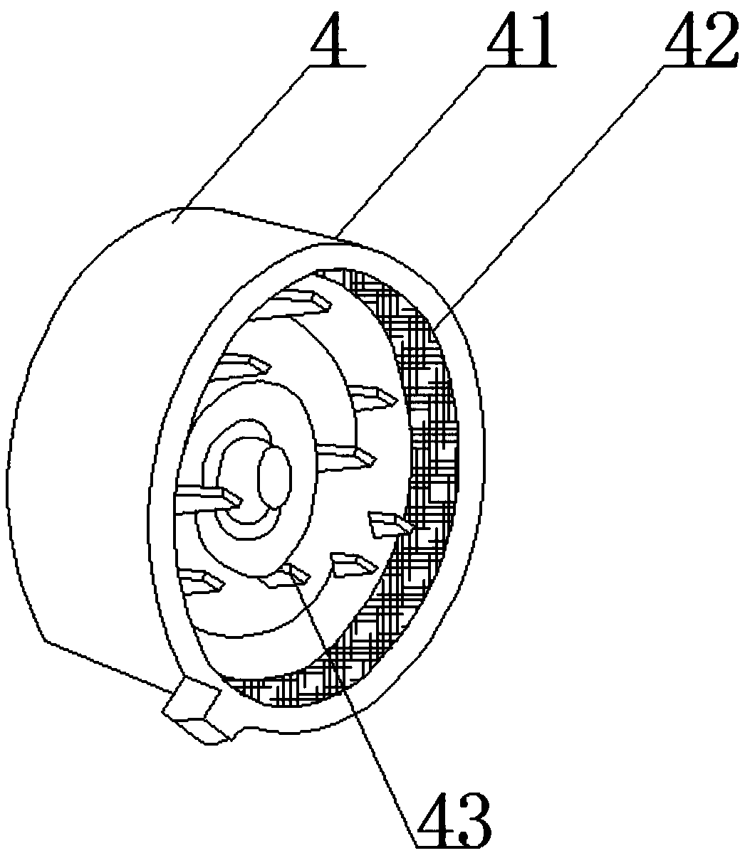 Agricultural crop dust removal and crushing processing device