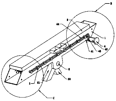 Municipal road solid waste crushing and transferring device