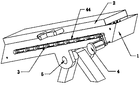 Municipal road solid waste crushing and transferring device