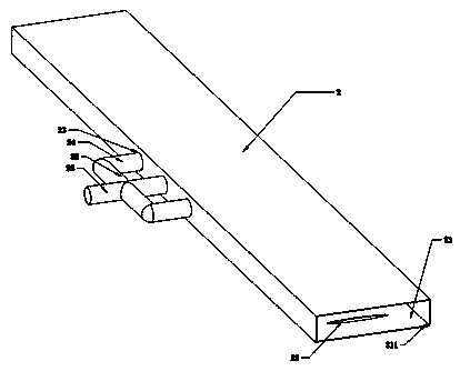 Municipal road solid waste crushing and transferring device