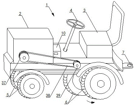 Small electric tractor