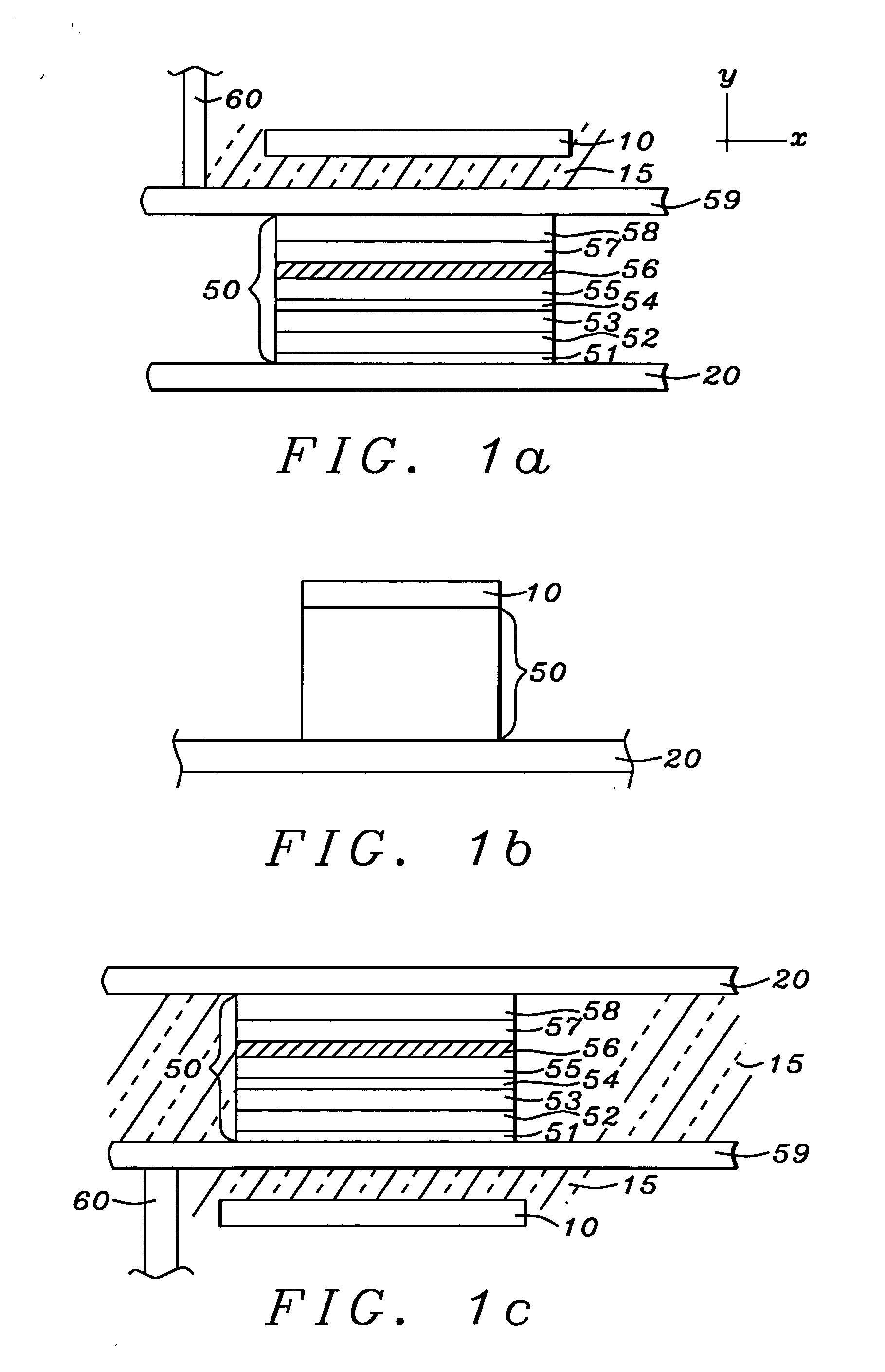 Magnetic random access memory array with thin conduction electrical read and write lines