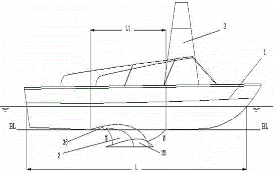 Water surface single-body unmanned wing skid with dual water jet propulsion