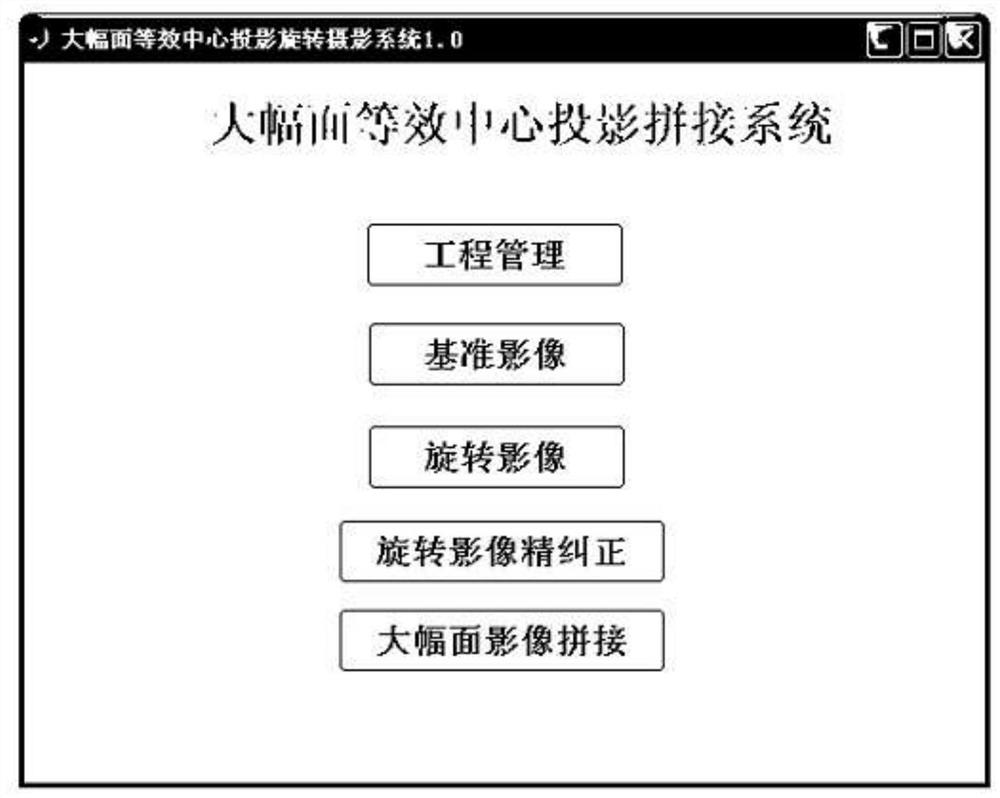 A method for seamless mosaic of large format equivalent central projection images