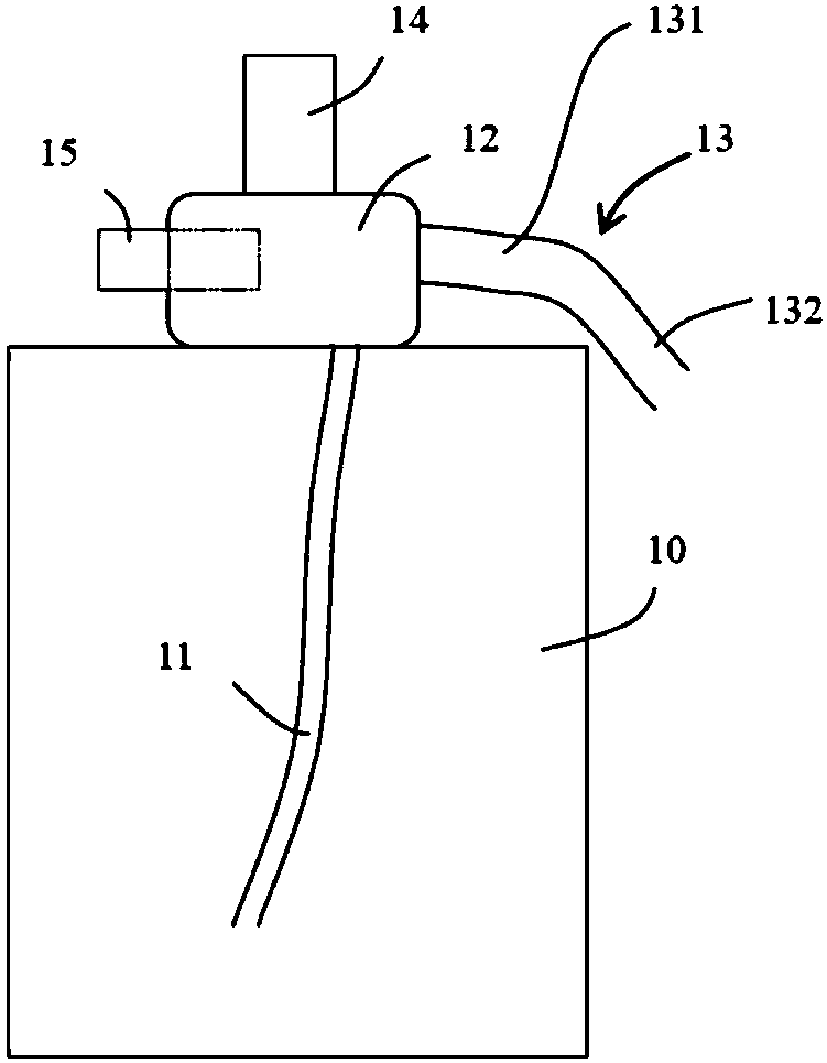 Container with nozzle capable of preventing liquid leakage