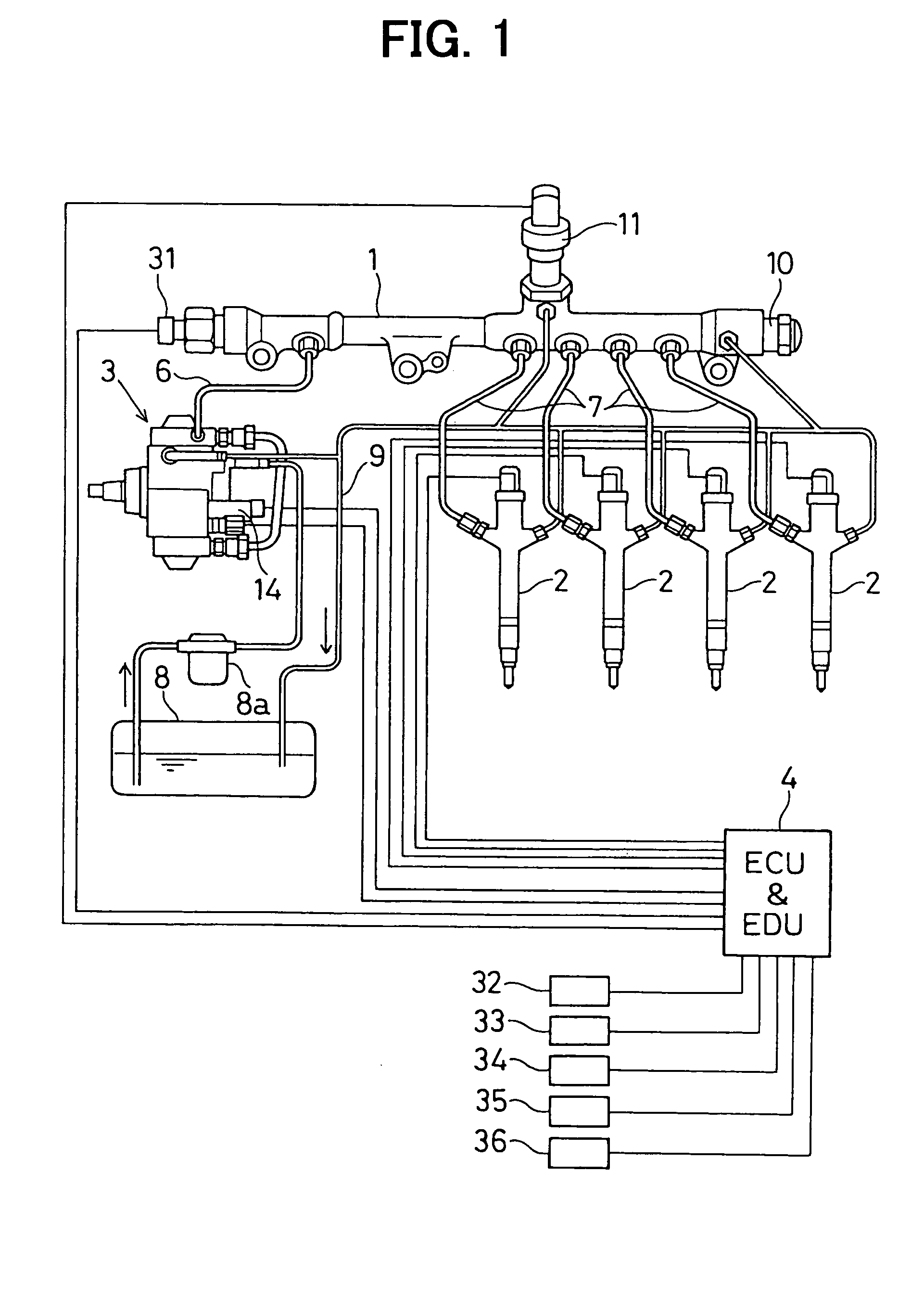 Valve opening degree control system and common rail type fuel injection system