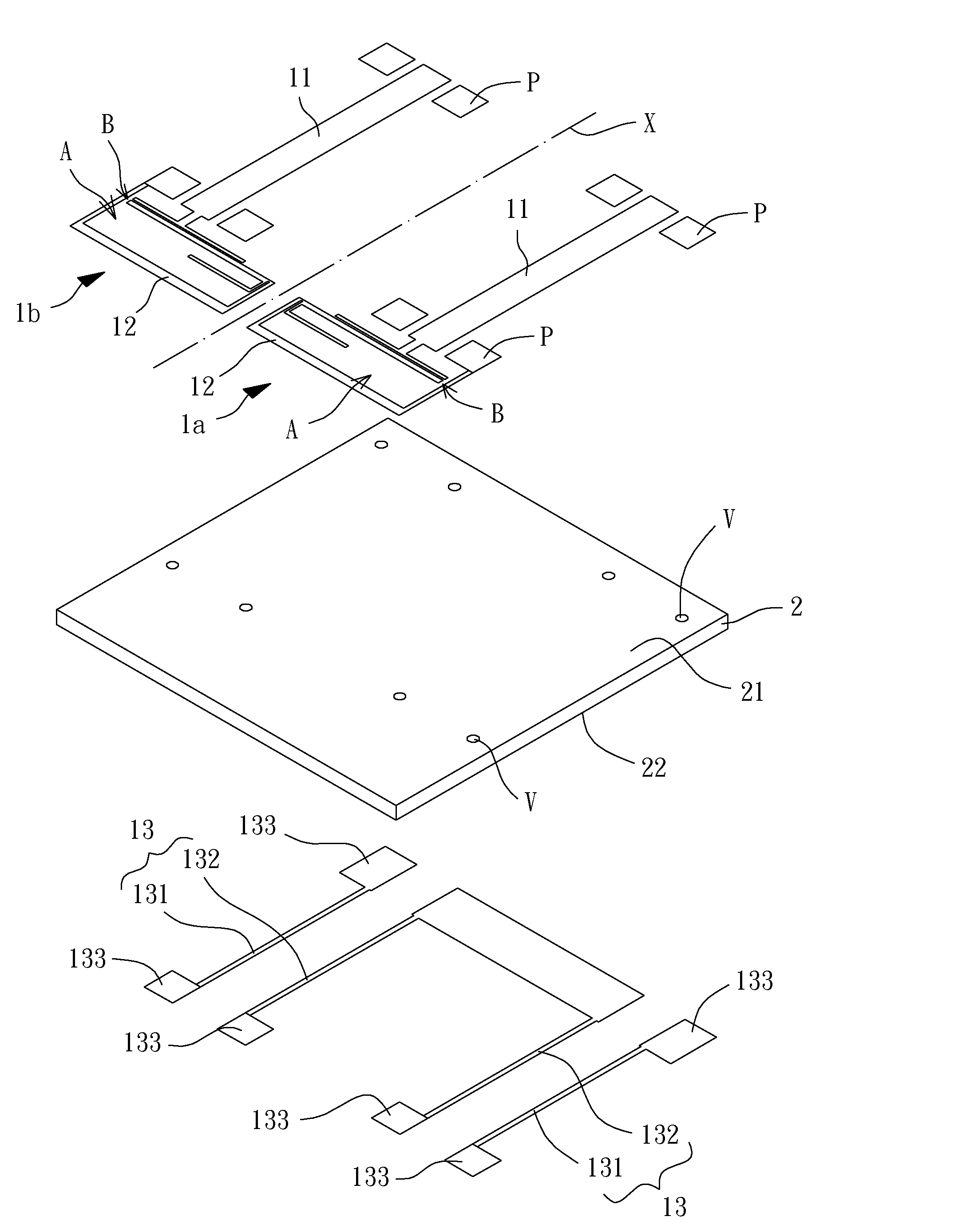 MIMO antenna device, antenna and antenna package