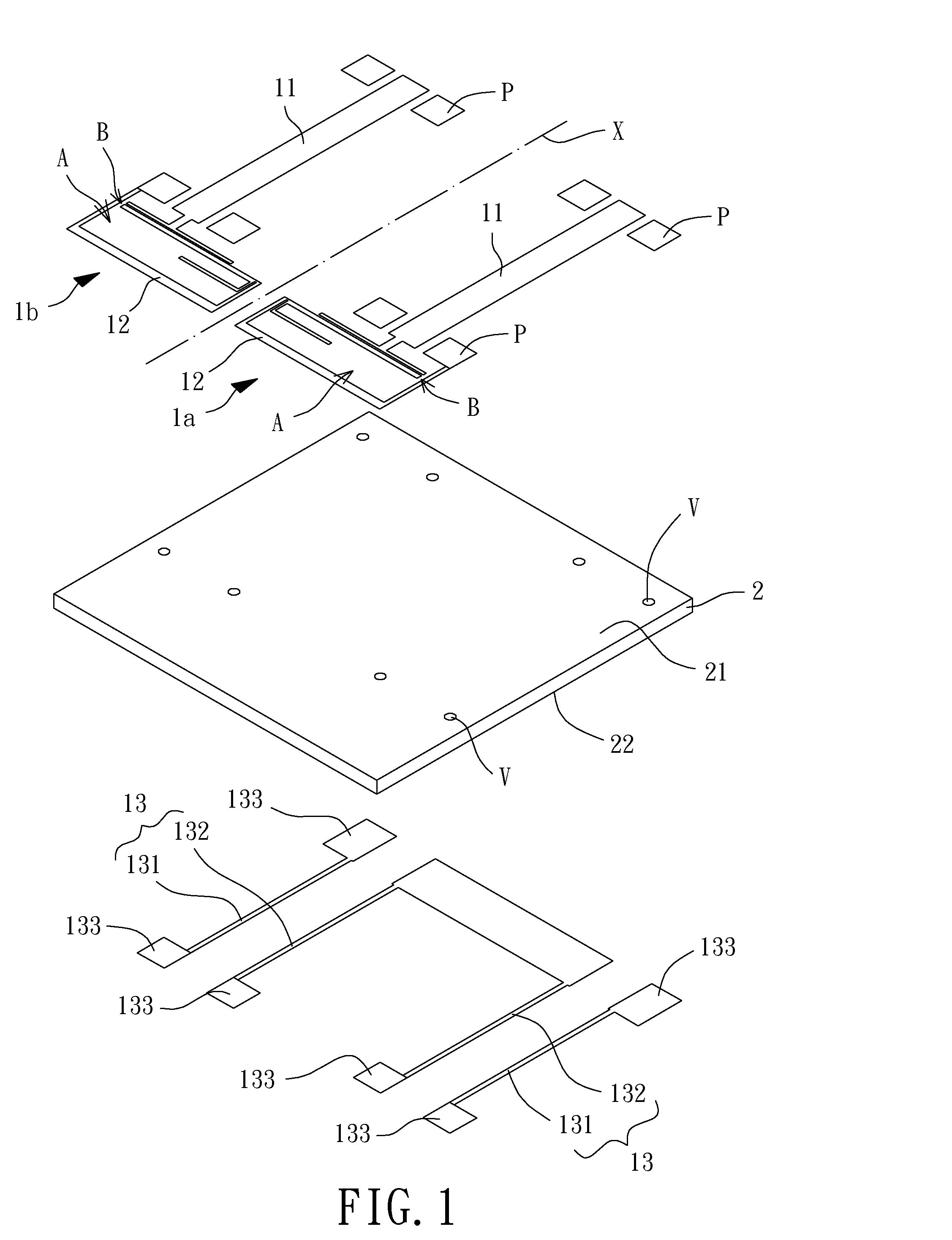 MIMO antenna device, antenna and antenna package