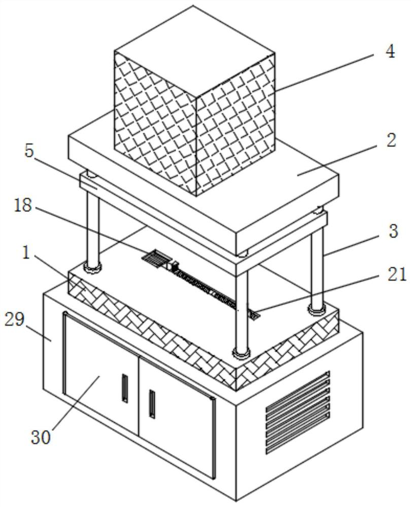 Fin embossing mechanism capable of adapting to embossing of blanks with different thicknesses