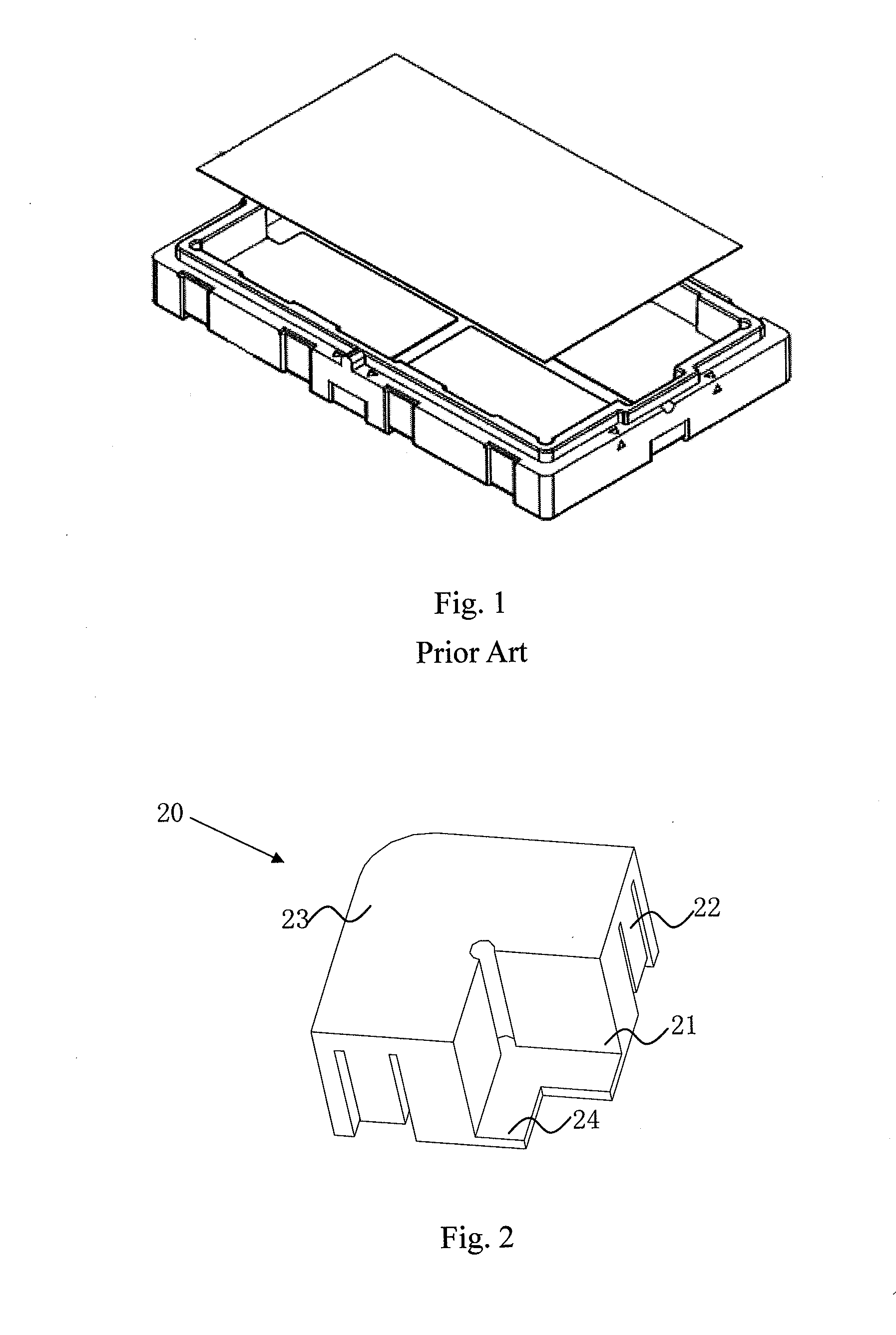 Buffering stop structure and corresponding packing case